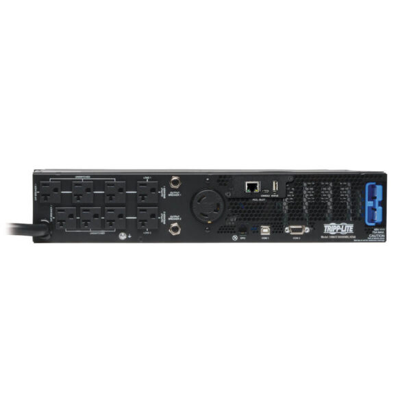 Tripp Lite SmartPro 120V 3kVA 2.88kW Line-Interactive Sine Wave UPS, 2U Rack/Tower, Pre-Installed WEBCARDLX Network Interface, TAA - SM3000RMXLNTAA
