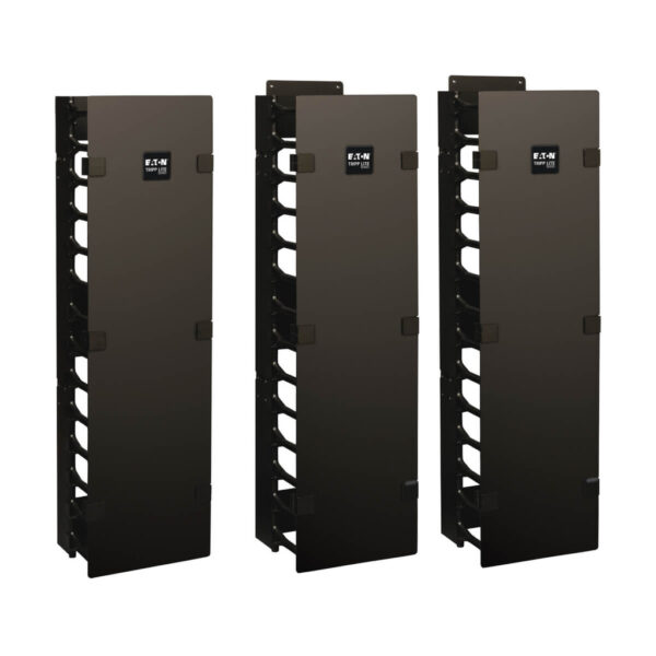 24dbcd7390201658b59829885f280596 Tripp Lite series SmartRack 6-in. (15.24 cm) Wide High Capacity Vertical Cable Manager - Double finger duct with cover