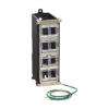 Tripp Lite series 8-Port Metal DIN-Rail Mounting Keystone Patch Panel with Grounding, Black/Silver, TAA