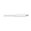 Tripp Lite series 3-Port USB-C Hub - USB 3.x (5Gpbs) Hub Ports, Gigabit Ethernet, 60W PD Charging, White