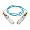 Tripp Lite series QSFP28 to QSFP28 Active Optical Cable - 100GbE, AOC, M/M, Aqua, 1M (3.28 ft.)