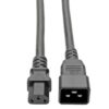 Tripp Lite series C20 to C13 Power Cord for Computer - Heavy-Duty, 15A, 100-250V, 14 AWG, 3 ft. (0.91 m), Black