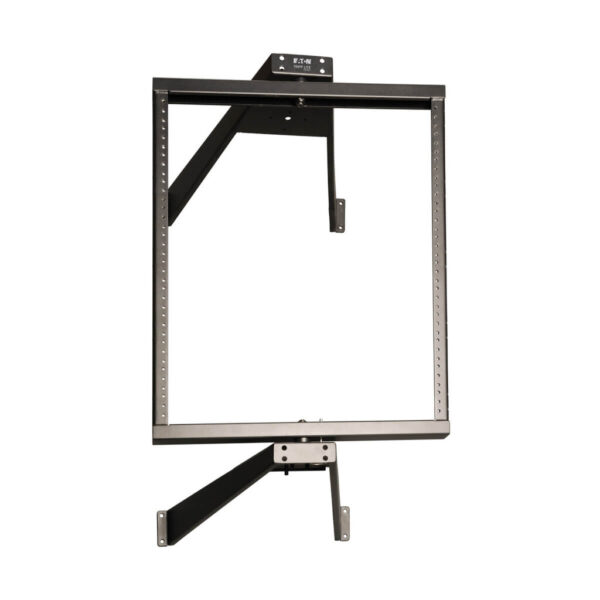 Tripp Lite series SmartRack 12U Flat-Pack Low-Profile Switch-Depth Wall-Mount Pivoting 2-Post Open Frame Rack