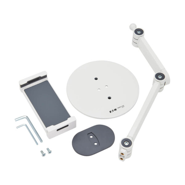 2524a64817c2621293b71257f84c0f6d Tripp Lite series Full-Motion Flexible Long-Arm Desktop Smartphone and Tablet Mount, White