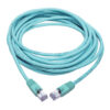 255c63f7ba7897cdb724b2ea48bac74b-1 Tripp Lite series Cat6a 10G Snagless Shielded STP Ethernet Cable (RJ45 M/M), PoE, Aqua, 25 ft. (7.62 m)