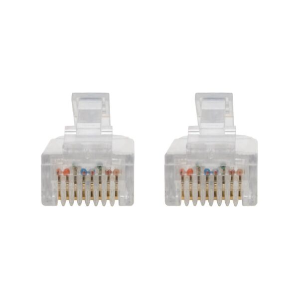 256608a1595da292085cd6c04da4c398 Tripp Lite series Cat6 Gigabit Snagless Slim UTP Ethernet Cable (RJ45 M/M), PoE, Blue, 6-in. (15.24 cm)