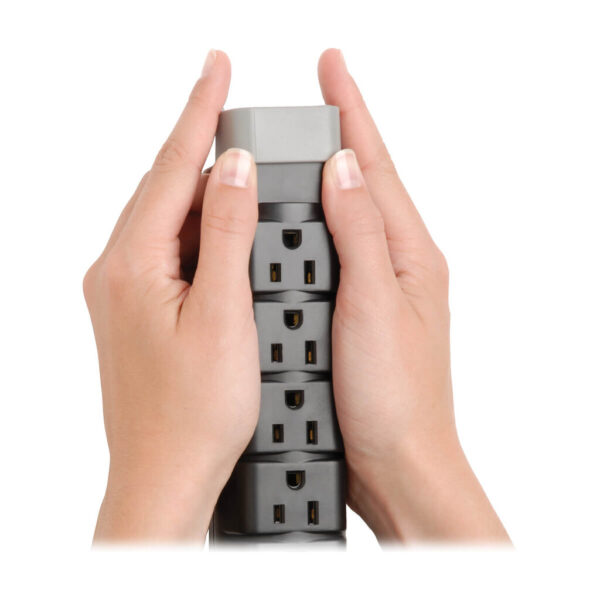 Tripp Lite series Protect It! 8-Outlet Surge Protector, 6 ft. (1.83 m) Cord, 2160 Joules, Tel/DSL Protection, Cord Clip