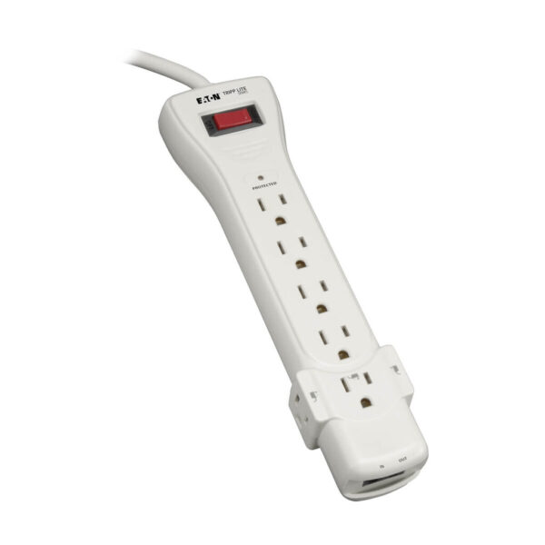 25783604903068702a17b93a6c706478 Tripp Lite series Protect It! 7-Outlet Surge Protector, 12 ft. (3.66 m) Cord, 1080 Joules, Fax/Modem Protection, RJ11 - SUPER6TEL12