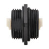 Tripp Lite series Rigid Industrial IP68 Duplex Multimode Fiber Coupler (LC/LC) with Dust Cap, 10G Ethernet, TAA