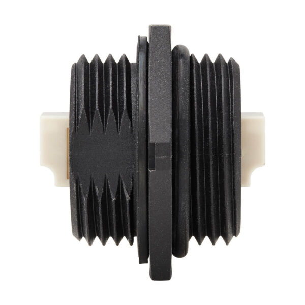 Tripp Lite series Rigid Industrial IP68 Duplex Multimode Fiber Coupler (LC/LC) with Dust Cap, 10G Ethernet, TAA