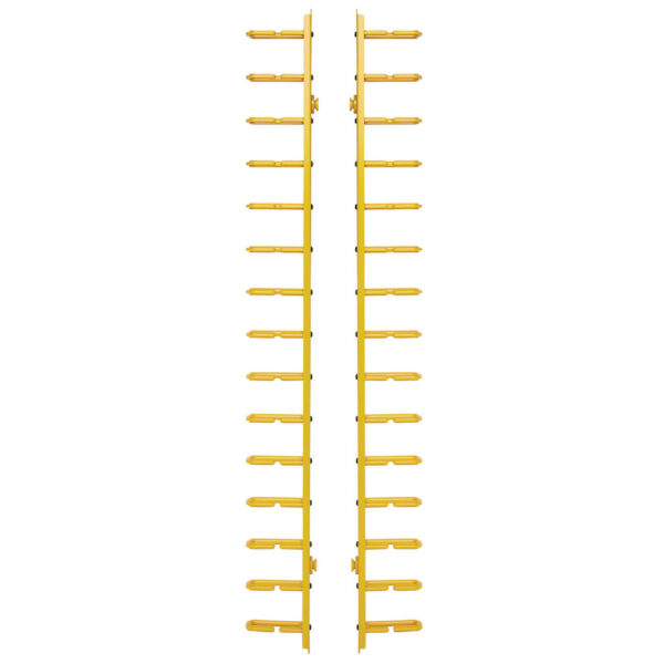 Tripp Lite series Vertical Cable Manager - Flexible Rings, Yellow, 6 ft. (1.8 m)