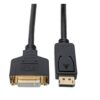 25cec92da96976c03566ffb2d4308a1b Tripp Lite series DisplayPort to DVI Adapter Video Converter, Black (M/F), 1 ft. (0.31 m)