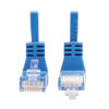 25dba8843ea88b8b2043f9a35bf3227b-4 Tripp Lite series Up/Down-Angle Cat6 Gigabit Molded Slim UTP Ethernet Cable (RJ45 Up-Angle M to RJ45 Down-Angle M), Blue, 2 ft. (0.61 m)