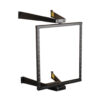 Tripp Lite series SmartRack 12U Flat-Pack Low-Profile Switch-Depth Wall-Mount Pivoting 2-Post Open Frame Rack