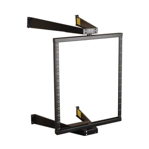Tripp Lite series SmartRack 12U Flat-Pack Low-Profile Switch-Depth Wall-Mount Pivoting 2-Post Open Frame Rack