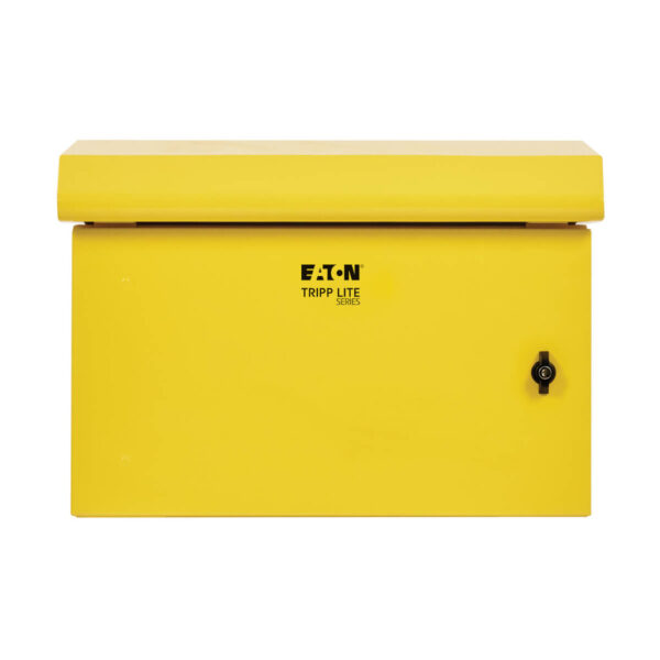 Tripp Lite series SmartRack Industrial Enclosure - NEMA 3R, Wall Mount, Metal, Locking, Fan With Thermal Switch, 16.5 in. Depth, 6U, Yellow