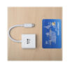 Tripp Lite series USB-C to HDMI Adapter with PD Charging, HDCP, White