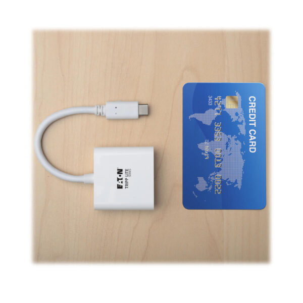 Tripp Lite series USB-C to HDMI Adapter with PD Charging, HDCP, White