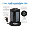 Tripp Lite series 6-Outlet Surge Protector Tower, 3x USB-A, 1x USB-C, 8 ft. Cord, 5-15P Plug, 1800 Joules, Black