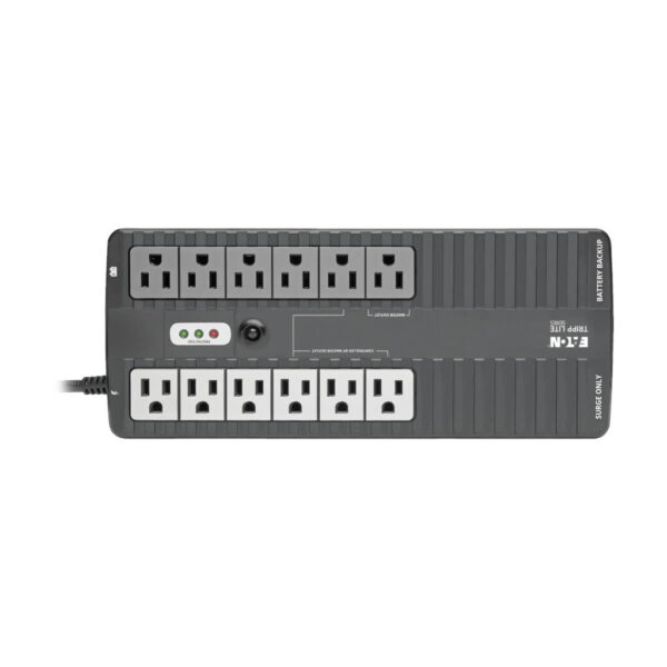 Tripp Lite series 750VA 450W Standby UPS - 12 NEMA 5-15R Outlets, 120V, 50/60 Hz, 5-15P Plug, ENERGY STAR, Desktop/Wall