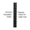 Tripp Lite series SmartRack 6U Low-Profile Switch-Depth Wall-Mount Mini Rack Enclosure with Clear Acrylic Window