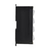 Tripp Lite series 8-Port Metal DIN-Rail Mounting Keystone Patch Panel with Grounding, Black/Silver, TAA