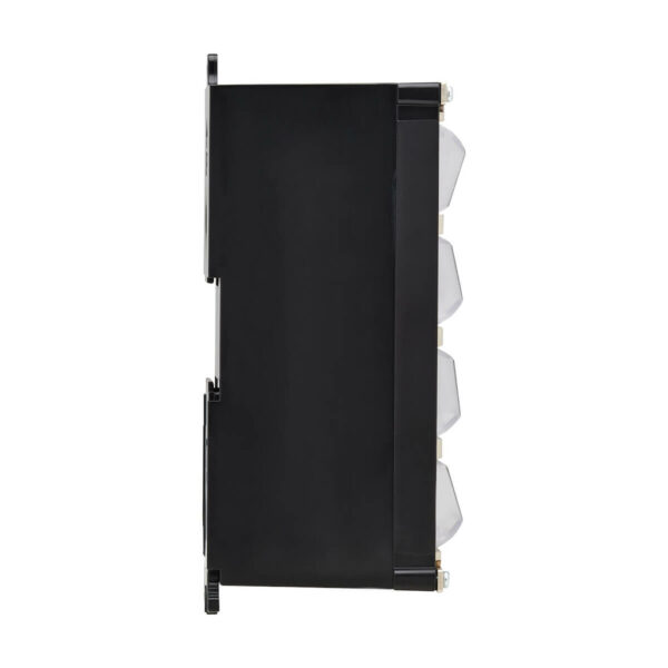 Tripp Lite series 8-Port Metal DIN-Rail Mounting Keystone Patch Panel with Grounding, Black/Silver, TAA