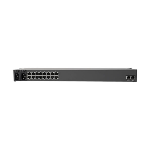 Tripp Lite series 16-Port Console Server, USB Ports (2) - Dual GbE NIC, 4 Gb Flash, Desktop/1U Rack, TAA
