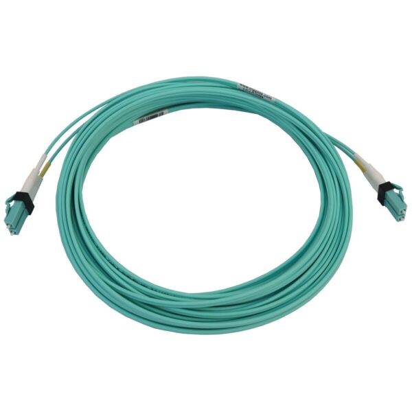 Tripp Lite series 400G Multimode 50/125 OM4 Switchable Fiber Optic Cable (Duplex LC-PC M/M), LSZH, Aqua, 10 m (32.8 ft.)