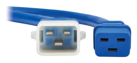 26e1d4f88b89e382dc2aa3952f65955b-1 Tripp Lite series PDU Power Cords, C19 to P-Lock C20 - Heavy-Duty, 20A, 250V, 12 AWG, 6 ft. (1.8 m), Blue, 6 Pack