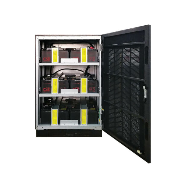 ±120VDC External Battery Cabinet for Select 10-50K S3M-Series 3-Phase UPS - 20x 65Ah VRLA (AGM) Batteries