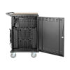 Tripp Lite series Multi-Device Charging Cart, 36 AC Outlets, Chromebooks and Laptops, 230V, BS 1363, Black