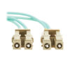 Tripp Lite series 10Gb/40Gb/100Gb Duplex Multimode 50/125 OM4 LSZH Fiber Patch Cable (LC/LC), Aqua, 5M (16.4 ft.), TAA