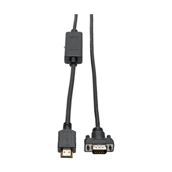 Tripp Lite series HDMI to VGA Active Adapter Cable (HDMI to Low-Profile HD15 M/M), 3 ft. (0.9 m), TAA