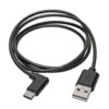 Tripp Lite series USB-A to USB-C Cable, Right-Angle USB-C, USB 2.0, (M/M), 3 ft. (0.91 m)