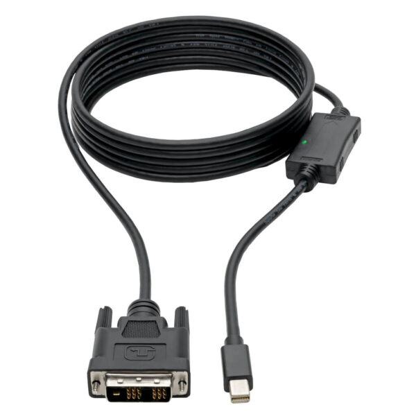 27b667b60d19db1c539597b2171fd643 Tripp Lite series Mini DisplayPort 1.2 to DVI Active Adapter Cable (M/M), 1080p, 10 ft. (3.1 m), TAA