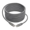 Tripp Lite series Cat6 Gigabit Molded (UTP) Ethernet Cable (RJ45 M/M), PoE, Gray, 15 ft. (4.57 m)