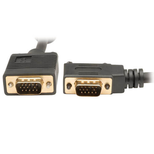 Tripp Lite series VGA High-Resolution RGB Coaxial Cable (HD15 M/M), Right-Angle Connector, 6 ft. (1.83 m)