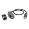 283e61e9dec96bf7147f571a8953bbf7 Tripp Lite series USB 2.0 All-in-One Keystone/Panel Mount Extension Cable (M/F), Angled Connector, 1 ft. (0.31 m)