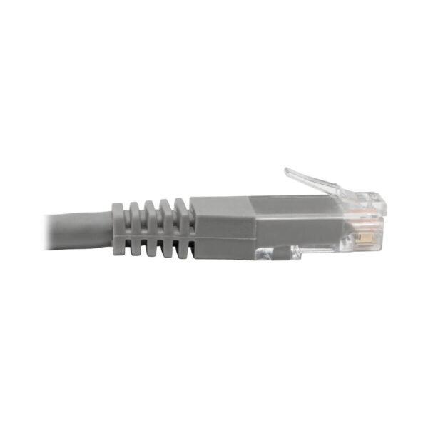 Tripp Lite series Cat6 Gigabit Molded (UTP) Ethernet Cable (RJ45 M/M), PoE, Gray, 35 ft. (10.67 m)