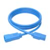 28664ece6e9b2d520dc2bbc2a5b5750a Tripp Lite series PDU Power Cord, C13 to C14 - 10A, 250V, 18 AWG, 6 ft. (1.83 m), Blue