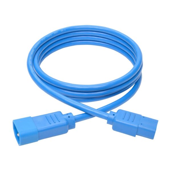 28664ece6e9b2d520dc2bbc2a5b5750a Tripp Lite series PDU Power Cord, C13 to C14 - 10A, 250V, 18 AWG, 6 ft. (1.83 m), Blue