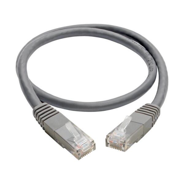 286b510265ae3ea98a377cca3ad6155a Tripp Lite series Cat6 Gigabit Molded (UTP) Ethernet Cable (RJ45 M/M), PoE, Gray, 2 ft. (0.61 m)
