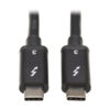 287c168006e42e22af6da170b2cf724e Tripp Lite series Thunderbolt 3 Passive Cable (M/M) - 40 Gbps, 5A 100W Power Delivery, 4K/60 Hz, 0.5 m (1.6 ft.), Black
