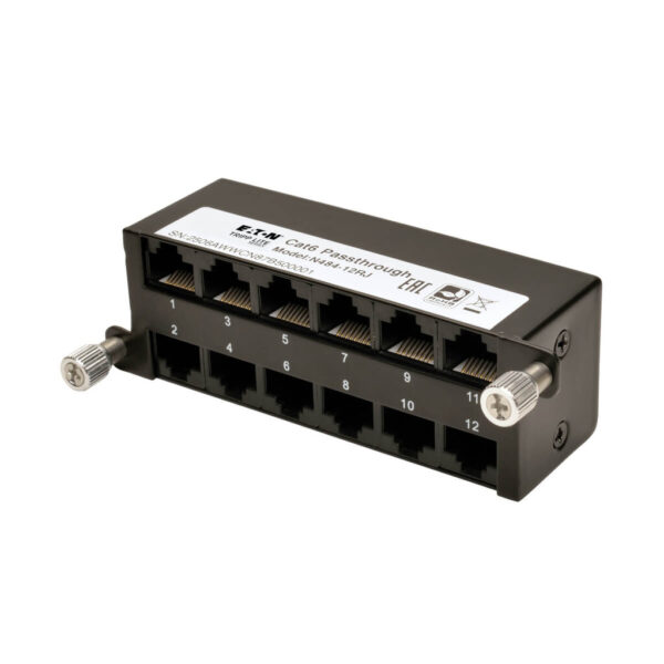 287f1c2c9eee16f4adb863595fc0ea66 Tripp Lite series Cat6a Pass-Through Cassette - (x12) RJ45 - N484-12RJ