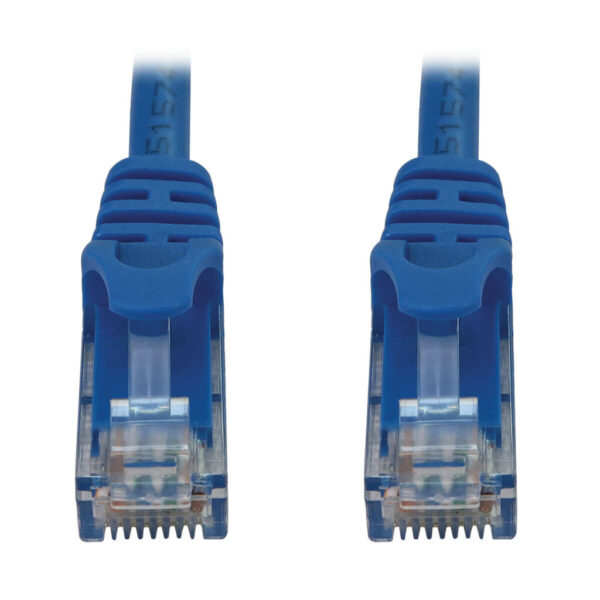 Tripp Lite series Cat6a 10G Snagless Molded UTP Ethernet Cable (RJ45 M/M), PoE, Blue, 25 ft. (7.6 m)