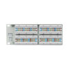 Tripp Lite series 48-Port Cat6 Patch Panel - 4PPoE Compliant, 110/Krone, 568A/B, RJ45 Ethernet, 2U Rack-Mount, White, TAA