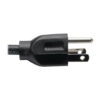 Tripp Lite series Power Extension Cord, NEMA 5-15P to NEMA 5-15R - 13A, 120V, 16 AWG, 1 ft. (0.31 m), Black