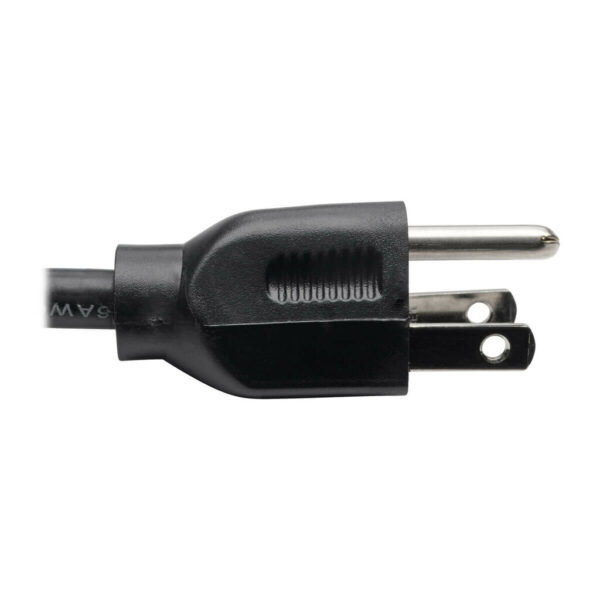 Tripp Lite series Power Extension Cord, NEMA 5-15P to NEMA 5-15R - 13A, 120V, 16 AWG, 1 ft. (0.31 m), Black