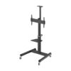 Tripp Lite series Safe-IT Heavy-Duty Rolling Cart for 37" to 70" Displays, UL Certified, Antimicrobial Protection